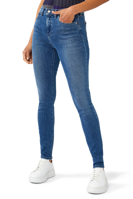 J20 High-Waisted Super Skinny-Leg Stretch Jeans